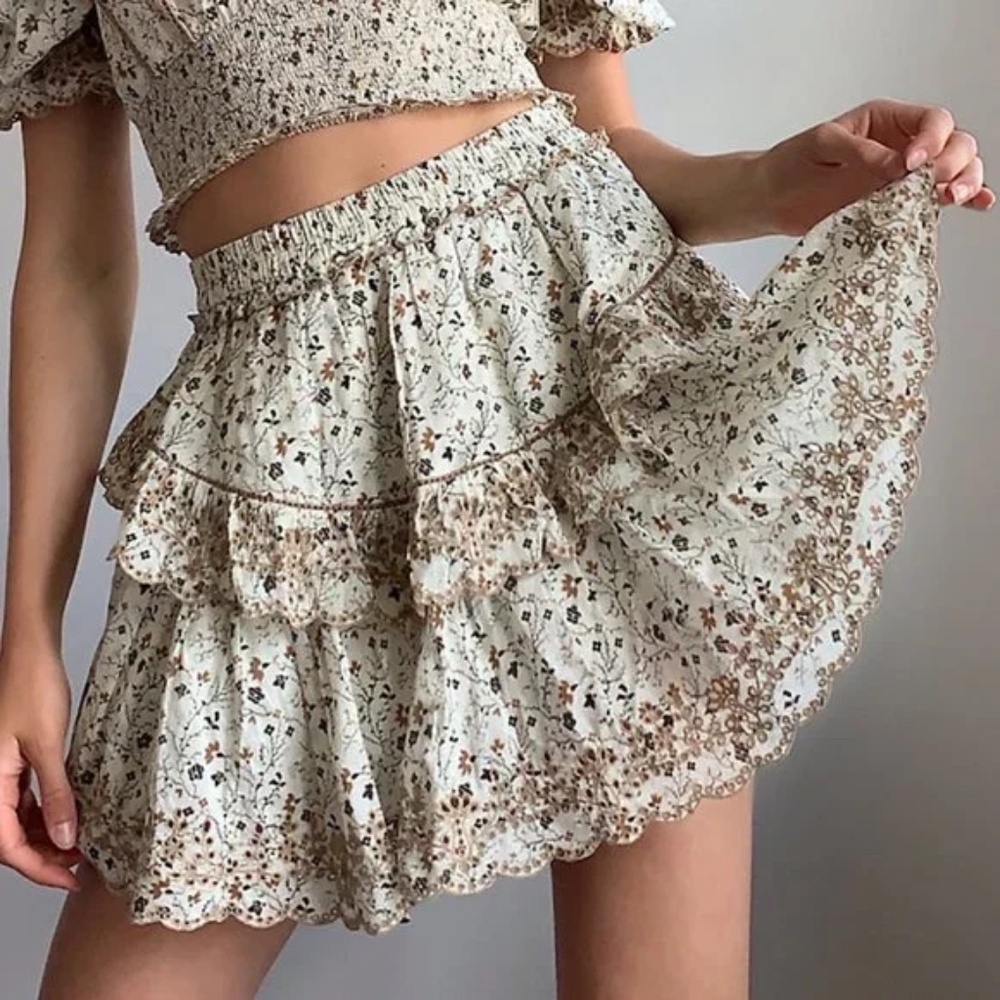 Aritzia Sunday Best Vintage Floral Lady Skirt - Size 2